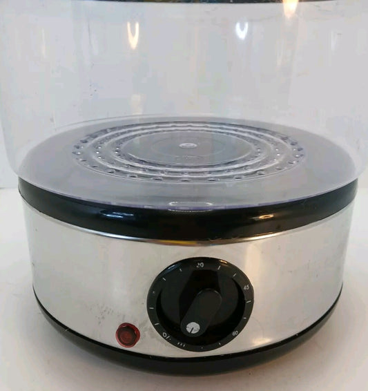 2-Tier Food Steamer w/ 4 Quart Capacity 72-9093 EUC