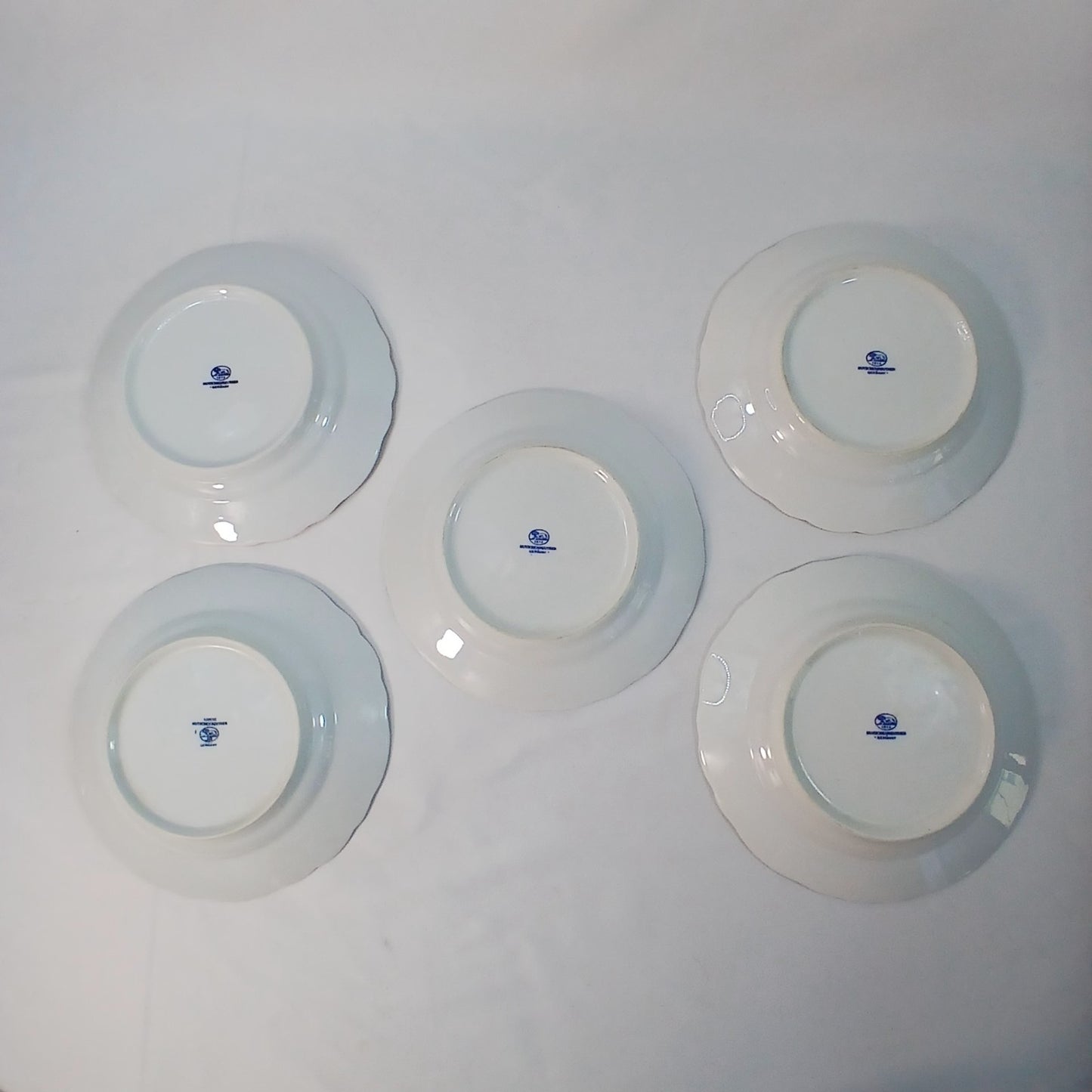1- Hutschenreuther Blue Onion 8” Salad Plate Scalloped Rim