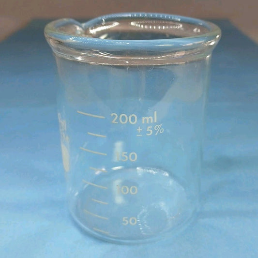 250ml Glass Beaker, Griffin Low Form, Graduated, PYREX 1003 (Single) USA