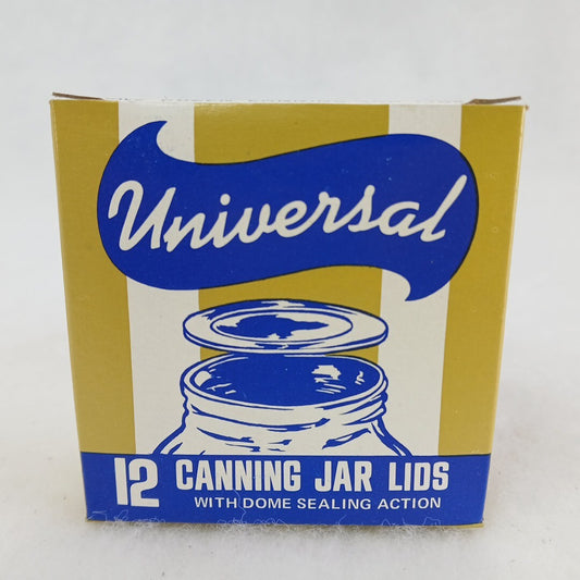 12 Universal Mason Canning Jar Lids With Dome Sealing Action Vtg New 🫙🫙🫙