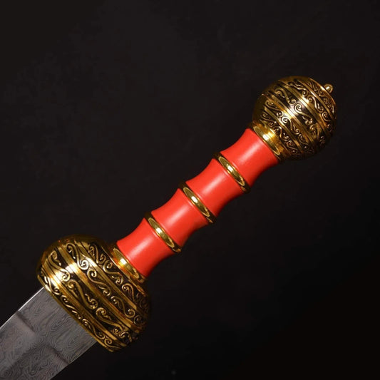 31" Ancient Roman Legionary Gladius Carbon Steel Sword with Scabbard
