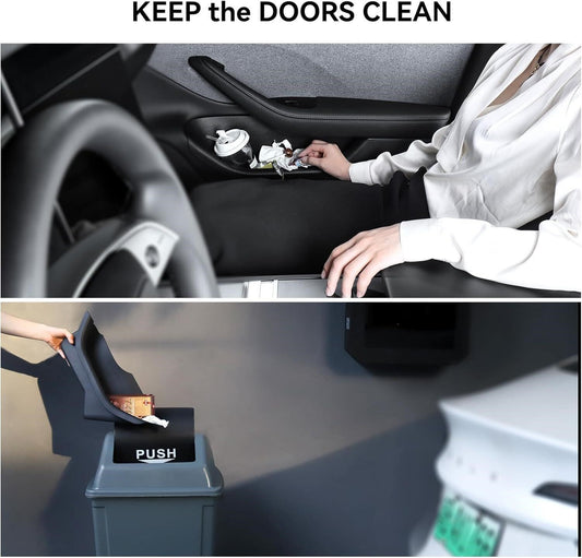 4pcs Door Handle Side Storage Box Organizer Holder For Tesla Model Y 2020-2025