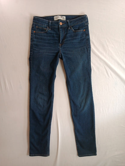 ABERCROMBIE & FITCH Jeans Skinny Ankle Mid Rise Blue Size W27  H29 4S GOOD