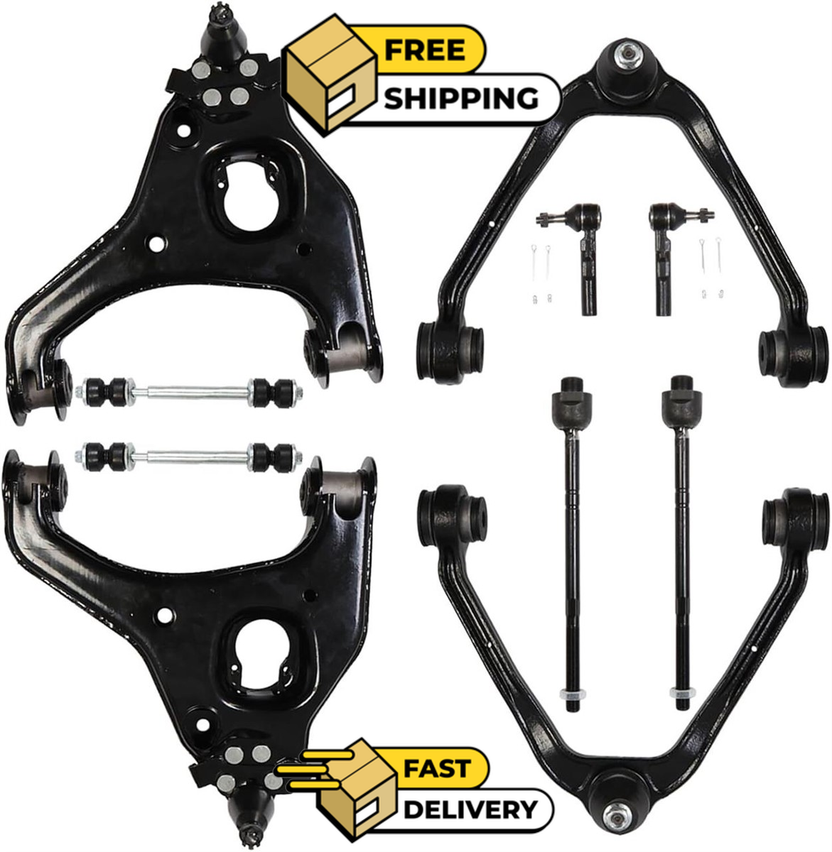 10pc Suspension Control Arm Kit for 99-06 Chevy Silverado GMC Sierra 1500 2WD ⚙️