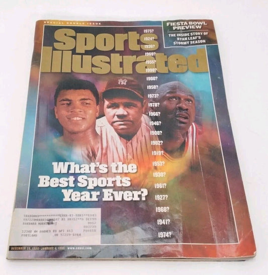 12/28/1998 1/4/1999 Sports Illustrated Babe Ruth Michael Jordan Muhammad Ali