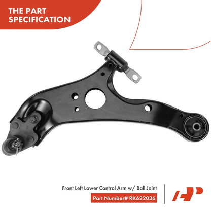 A-Premium Control Arm w/ Ball Joint Front Left Lower for Toyota Sienna 2011-2019