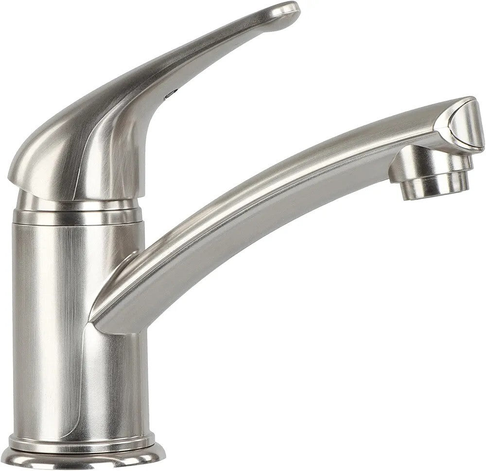💧Empire Faucets 9in Nickel Single Lever Bathroom Faucet One Hole Installation💧