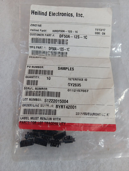 8pcs new for HRS connector housing DF50A-12S-1C 1.0mm pitch 12pin 12P #WD1*