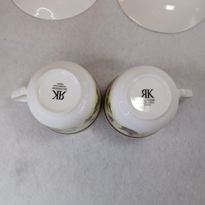 1998 Roy Kirkham Set Of 2 Fine Bone China Coffee Arabica Cup  Saucer set England