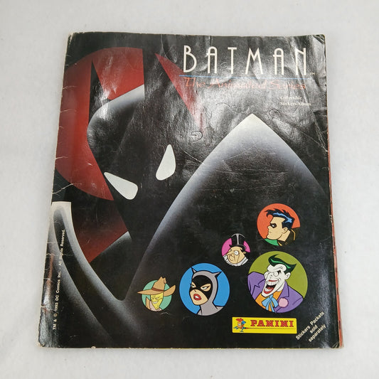 1993 Batman Sticker Album Vintage Incomplete Panini