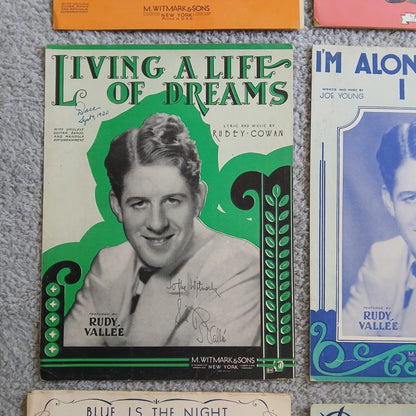 16pc Lot 1920-43 Antique Music Sheet Music. Retro Graphics Theater Design Vtg