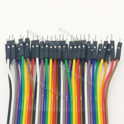 40pcs Dupont 10CM Male To Male Jumper Wire Ribbon Cable Breadboard Arduino USA