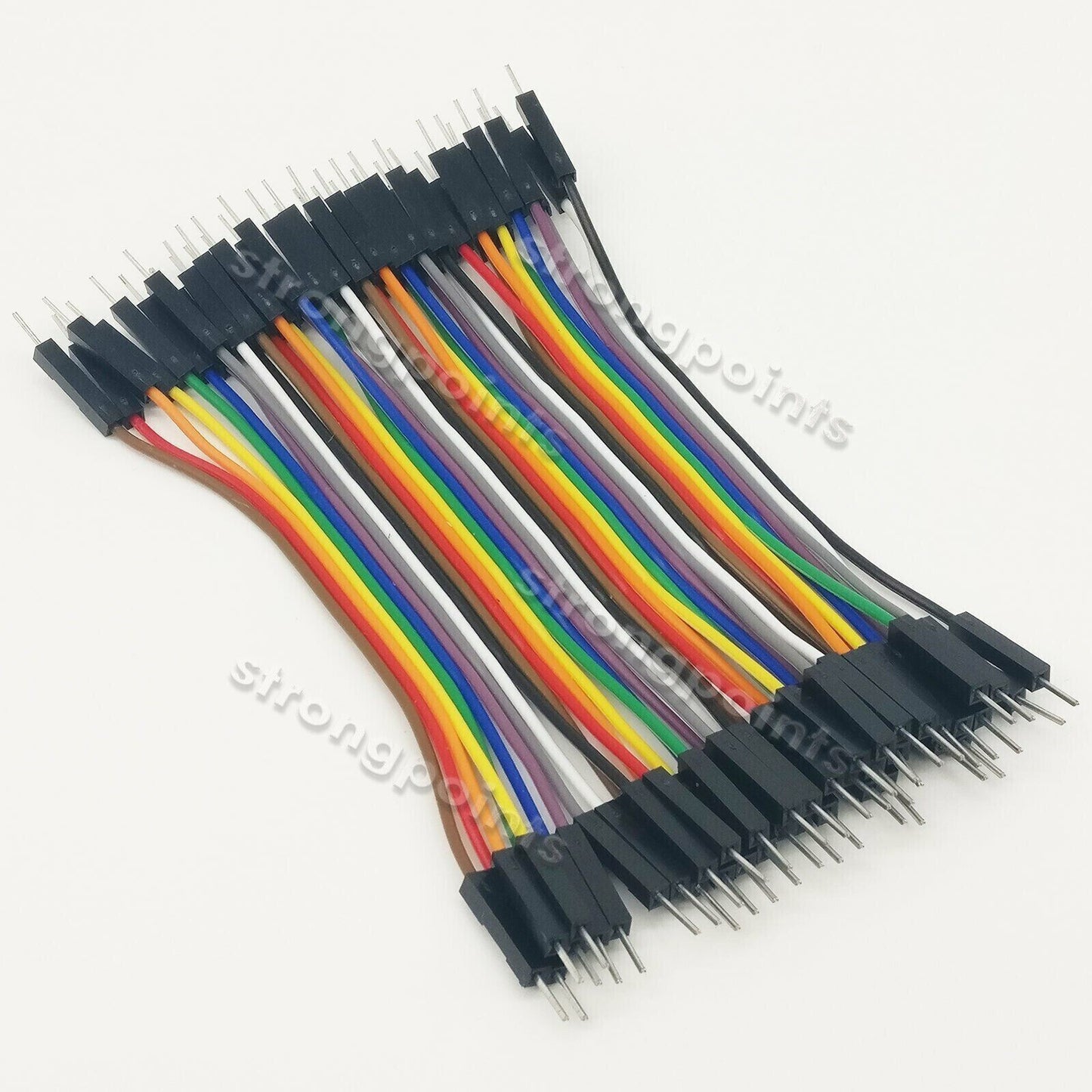 40pcs Dupont 10CM Male To Male Jumper Wire Ribbon Cable Breadboard Arduino USA