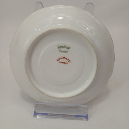4.25" Haviland & Co. Limoges France Gold Trim Porcelain Saucer Vintage