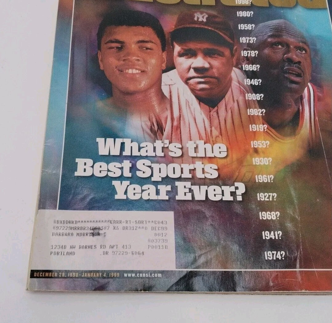 12/28/1998 1/4/1999 Sports Illustrated Babe Ruth Michael Jordan Muhammad Ali