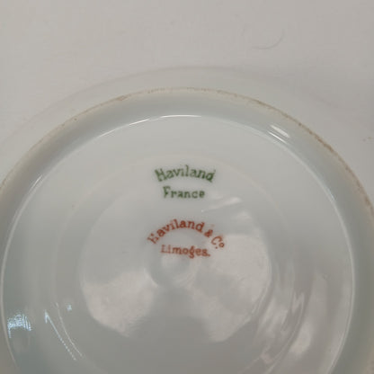4.25" Haviland & Co. Limoges France Gold Trim Porcelain Saucer Vintage
