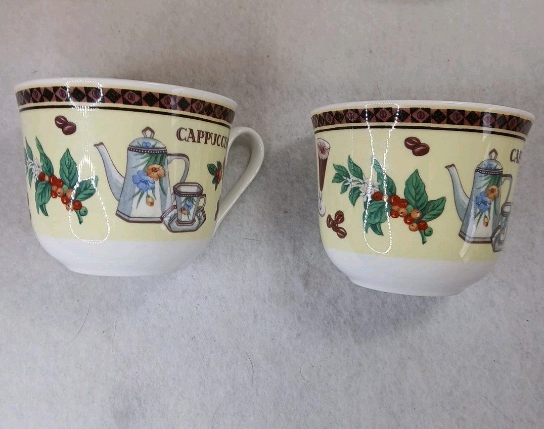 1998 Roy Kirkham Set Of 2 Fine Bone China Coffee Arabica Cup  Saucer set England