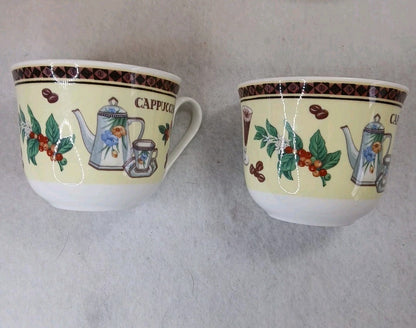 1998 Roy Kirkham Set Of 2 Fine Bone China Coffee Arabica Cup  Saucer set England
