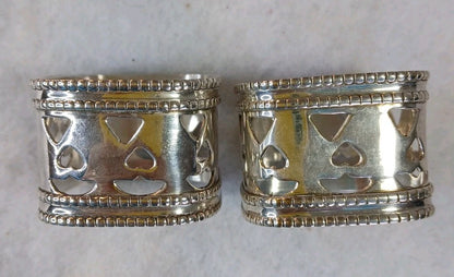 3 Sets Of Metal Napkin Holders , 3 Seperate Designs Made Hong Kong Vtg  Lot (14)