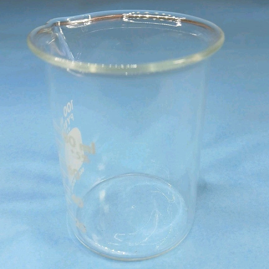 100ml Glass Beaker, Griffin Low Form, Graduated, PYREX 1000 (Single) USA