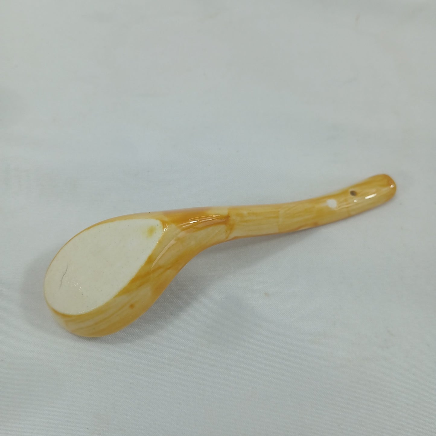 💛 Hand Painted Blue Yellow Floral Ceramic Condiment Jars & Spoons Set of 6 💛