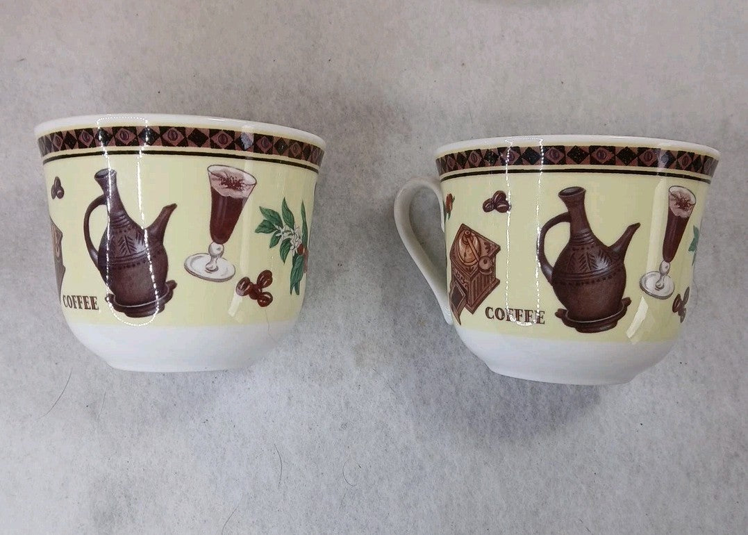 1998 Roy Kirkham Set Of 2 Fine Bone China Coffee Arabica Cup  Saucer set England