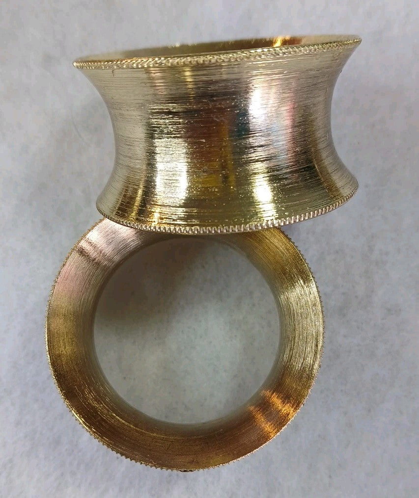 3 Sets Of Metal Napkin Holders , 3 Seperate Designs Made Hong Kong Vtg  Lot (14)