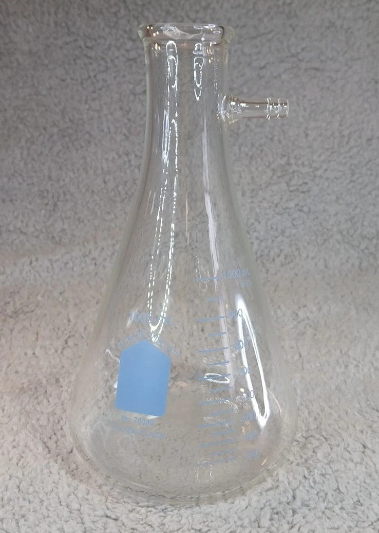 1000mL Pyrex Vista Heavy Wall Filter Flask 7034 Lab Grade