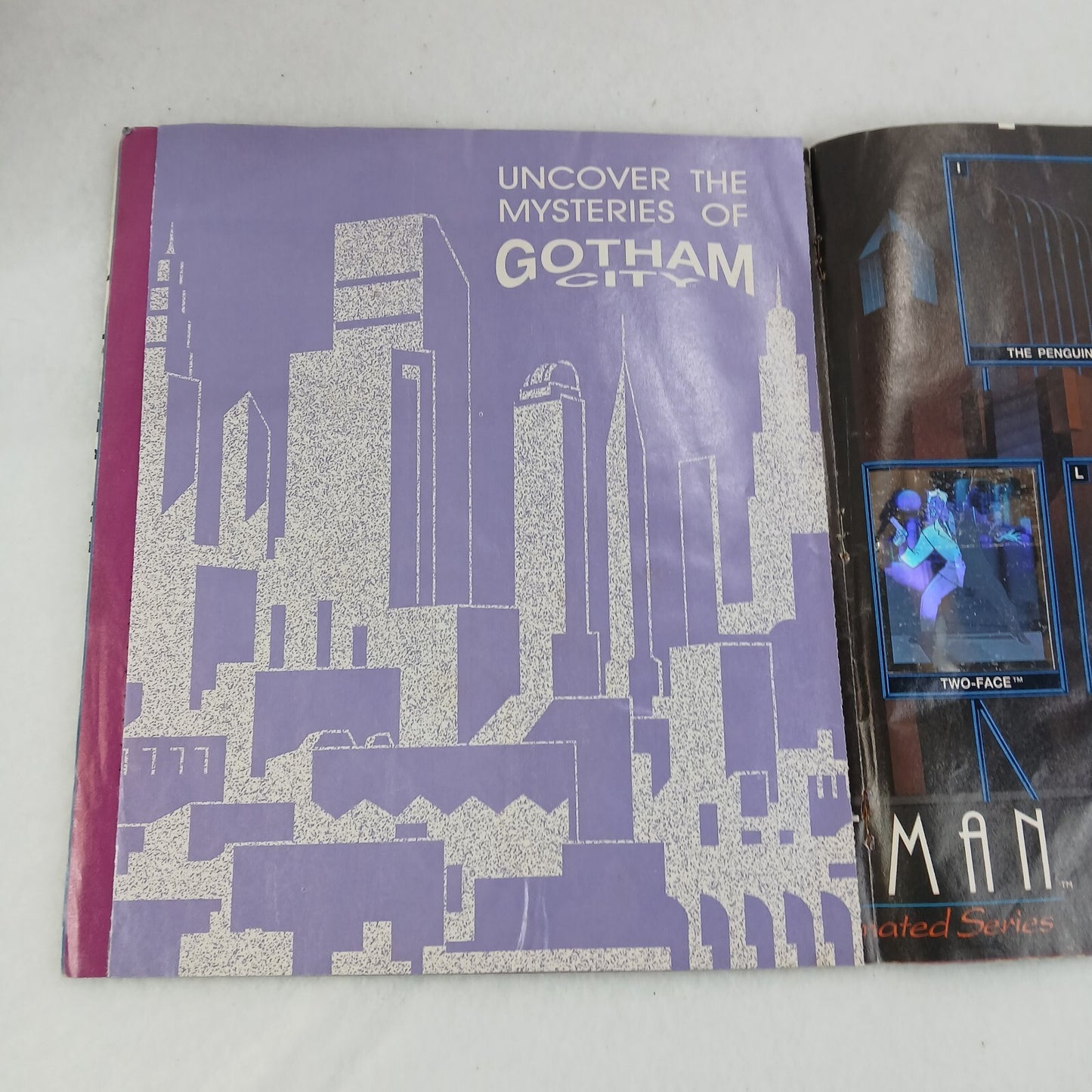 1993 Batman Sticker Album Vintage Incomplete Panini