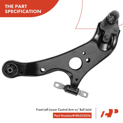 A-Premium Control Arm w/ Ball Joint Front Left Lower for Toyota Sienna 2011-2019
