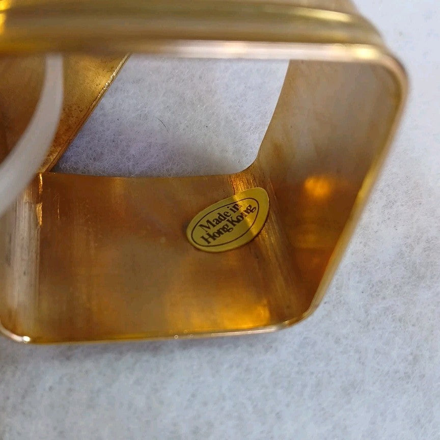 3 Sets Of Metal Napkin Holders , 3 Seperate Designs Made Hong Kong Vtg  Lot (14)