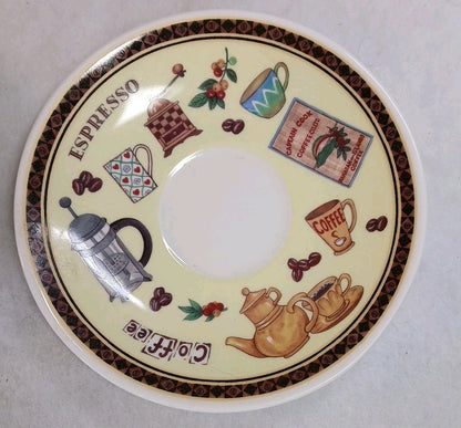 1998 Roy Kirkham Set Of 2 Fine Bone China Coffee Arabica Cup  Saucer set England