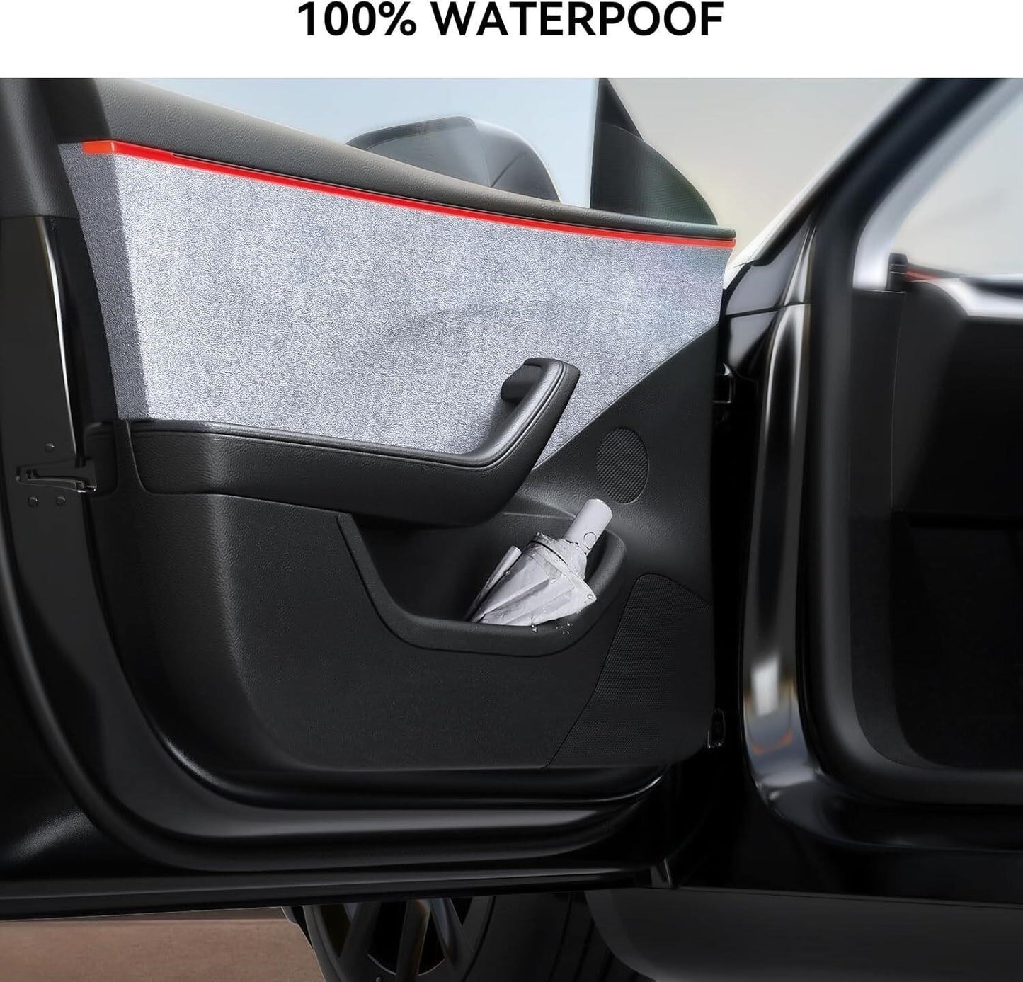 4pcs Door Handle Side Storage Box Organizer Holder For Tesla Model Y 2020-2025