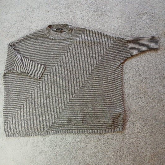 AB STUDIO - WOMEN - SWEATER - GRAY - SIZE Large