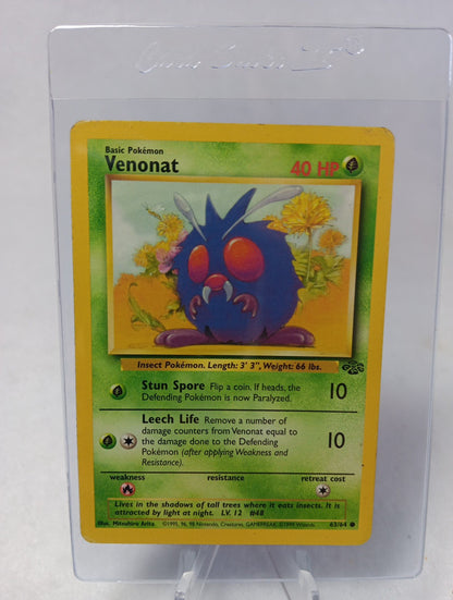 1st Edition Venonat 63/64 Jungle Pokemon TCG 1999 WOTC