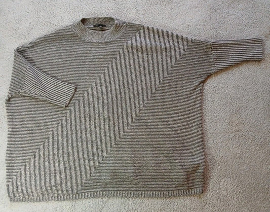 AB STUDIO - WOMEN - SWEATER - GRAY - SIZE Large
