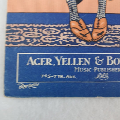 1927 ragtime sheet music SHE DON’T WANNA! by Yellen-Ager-Bornstein